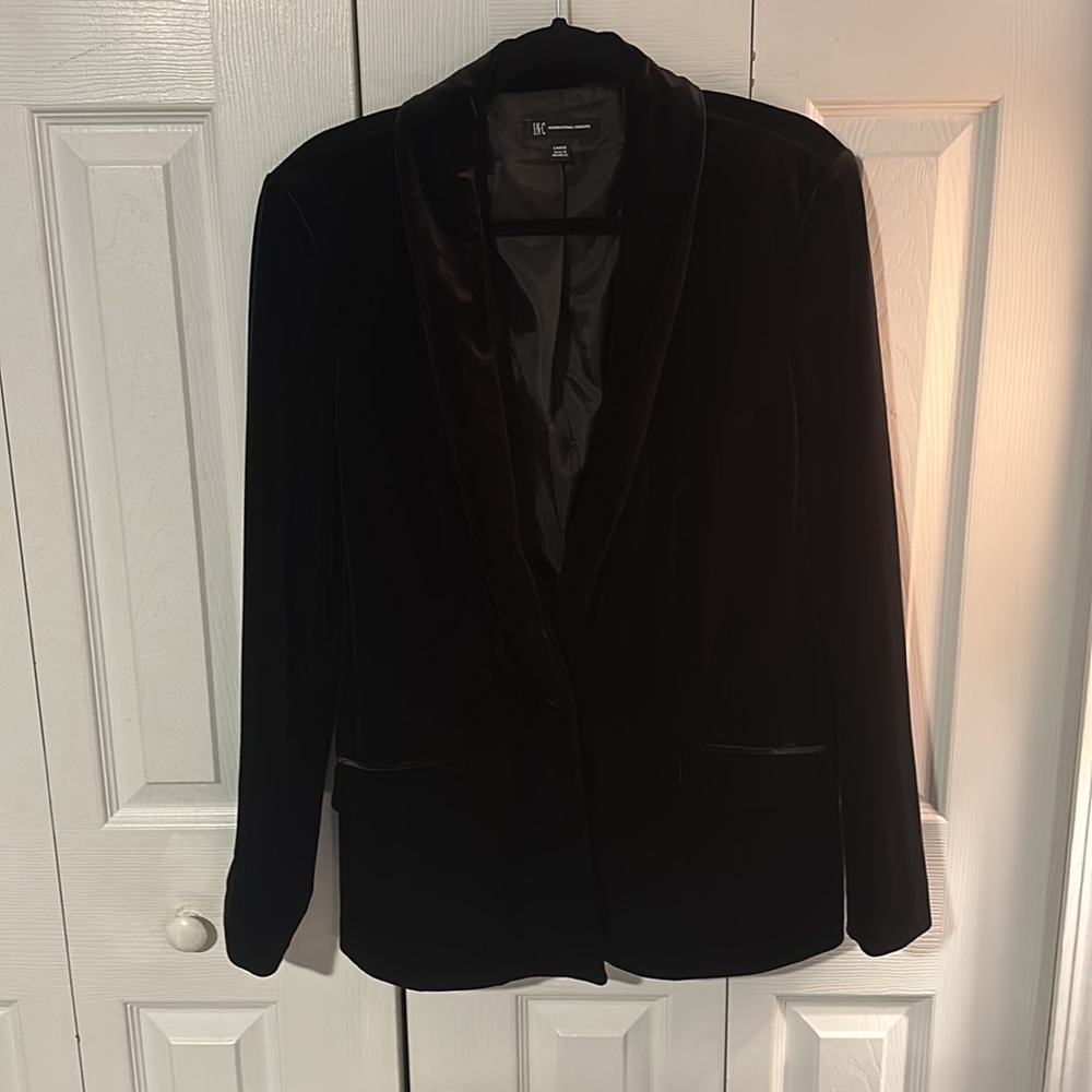 INC Velvet Blazer - Picture 2 of 8